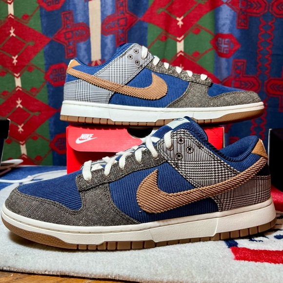 Nike Men's Blue and Brown Nike dunk sz 13 - Picture 2 of 12